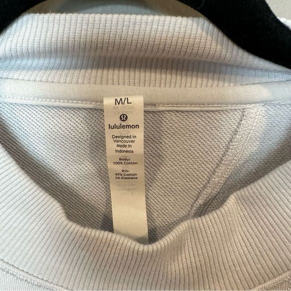 Lululemon Broken Beats Cropped Sweatshirt LIKE NEW M/L - Picture 3 of 11